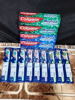 Colgate Max fresh & Oral B Toothbrush